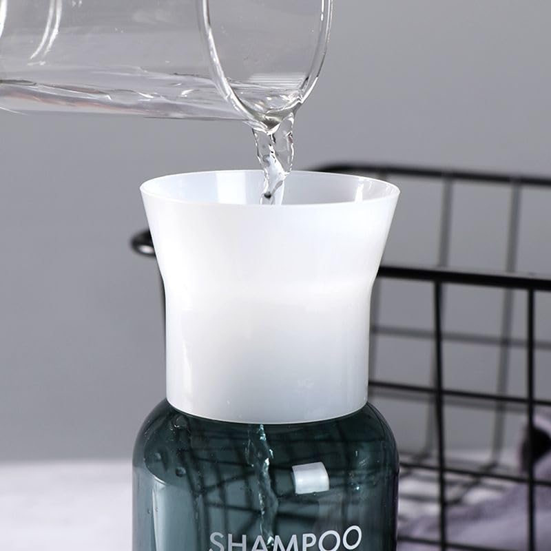 Euthymiaze Travel Refill Funnel front view showing wide mouth design for travel toiletries.