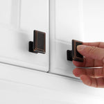 Koofizo furniture knobs installed on kitchen cabinet door