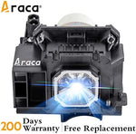 Araca replacement bulb module displaying the premium internal high intensity arc tube component.