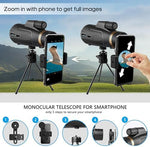 Complete Ayraviio 12x60 monocular kit accessories and carry bag