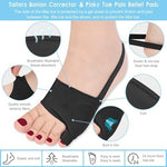 FOYOLO bunionette protector sleeves displaying the built-in silicone gel pad location.