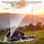 Detailed view of 2.5D rounded edge tempered glass for Kindle Paperwhite