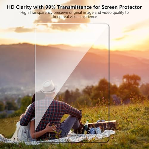 Detailed view of 2.5D rounded edge tempered glass for Kindle Paperwhite