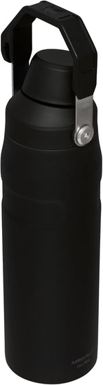 Close up shot of the leakproof angled spout lid on the Stanley stainless steel sports bottle.