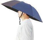 Umbrella Hat, 37 inch Fishing Umbrella Hat Hands Free Foldable UV Protection Umbrella Cap Adjustable Headwear for Fishing Golf Camping Beach Gardening Sunshade Outdoor - Image 11