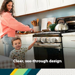 Safety 1st Child Proof Stove Knob Covers, Clear View Stove Knob Safety Covers (Set of 5) - Image 4