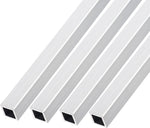 Metallixity square aluminum tube front view for home furnishing.