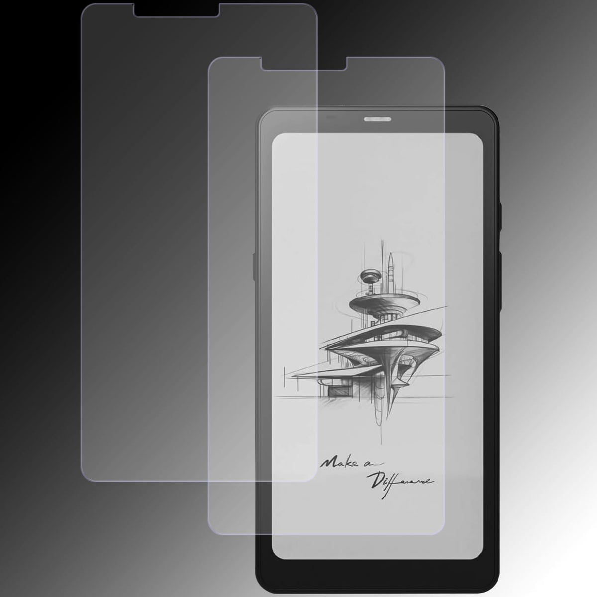 LaoShuSheng matte screen protector for Onyx Boox Palma 2 front view