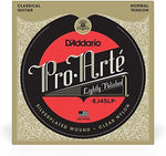 Back of the D'Addario EJ45LP string pack highlighting the computer controlled laser sorting technology description.