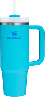 Stanley Quencher H2.0 tumbler front view in Splash colorway
