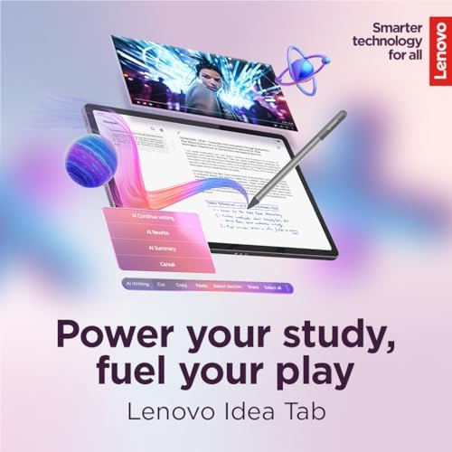Lenovo Idea Tab showing 2.5K display and folio case