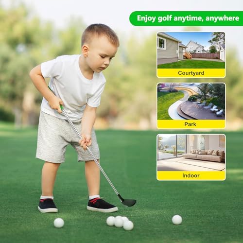 Close up of Dyienocs adjustable toddler golf club handle