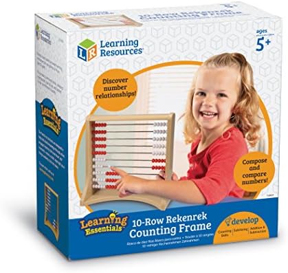 Side angle of Learning Resources durable plastic abacus counting frame