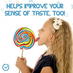 Colorful lollipop design tongue brushes for fresh kids breath