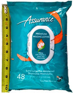 Assurance Premium Pre-moistened Disposable Washcloths, Extra Large, 48ct, Multipack of 3 (144 Wipes Total) - Image 4
