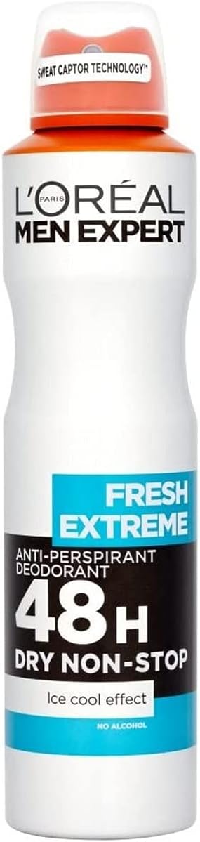 L'Oreal Paris Men Expert Fresh Extreme 48H Ice Cool Effect Deodorant Spray For Men, 250 Ml - Image 1