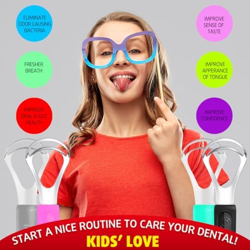Hygienic stainless steel oral care scrapers with two compact travel organizers.