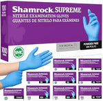 Authentic USA imported Shamrock nitrile gloves for industrial and medical use