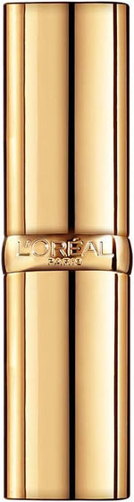 L'Oreal Paris moisturizing lipstick angled view showing embossed logo