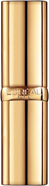 L'Oreal Paris moisturizing lipstick angled view showing embossed logo