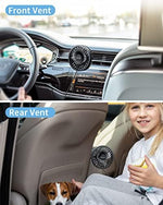 TriPole brushless motor car vent fan installed inside an SUV cabin