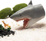 Child using Yolococa shark hand puppet for interactive storytelling