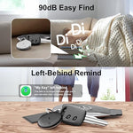 Smart tracker tag attached safely to a travel luggage bag handle for global airport tracking