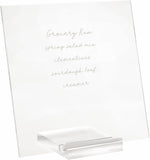 Russell+Hazel clear memo tablet angled view with marker