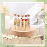 Twenty-four pack bulk empty glass jars for bridal shower guest gifts.