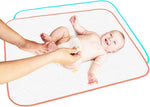 Baby Loovi portable changing pad front view with storage bag