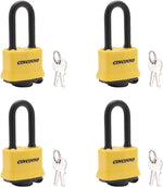 Cincinno laminated steel padlock packaging and contents