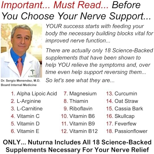 Nuturna nerve support formula label showing ingredient list