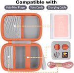 Interior of Baval storage case for Yoto Mini showing device compartment