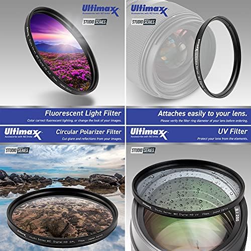 Ultimaxx 58mm wide angle and telephoto lens attachments with macro capability