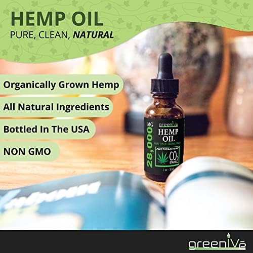 Authentic GreenIVe USA imported hemp oil packaging