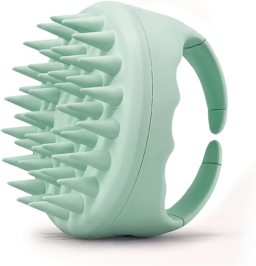 Hadibell Scalp Massager for Hair Growth with Soft Silicone Bristles Exfoliating Scalp Scrubber for Dandruff and Dry Scalp Wet and Dry Hair Care Brush - Image 1