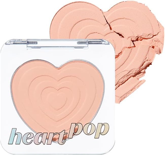ETUDE Heart Pop Duo Blush, Soft Glow Cheek Colors, Natural Highlight & Glossy Finish, Lightweight Dual-Tone Formula, Korean Makeup Artist Collab, Compact 0.2 oz - Envy Flash - Image 13