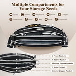 TiMOVO multi pocket organizer bag demonstrating full storage capacity for mouse and cables.