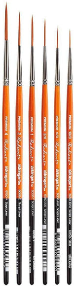 KINGART Radiant 6050-1 Script Liner Series Premium Golden Synthetic Brushes for Acrylic, Oil and Watercolor - Image 10