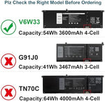 Wefly replacement battery pack showing internal connection pins and serial number print