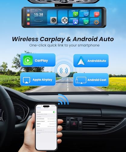 Side profile of Boscamplus 11.26 inch smart touch screen
