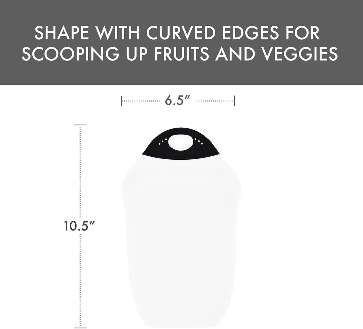 Dexas kitchen prep board with non-slip feet