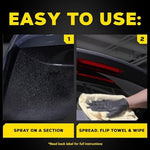 Authentic imported Meguiar's Ultimate Glass Cleaner bottle with clear labeling and spray nozzle.
