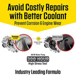 Prestone 50 50 prediluted yellow coolant pour spout detail showing the ready to use mixture.