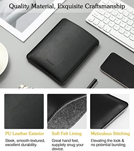 Side profile of MoKo ultra slim Kindle sleeve case