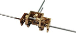 ELILANEY Angle Steering Metal Dual Shaft Gearbox front view hobby accessory