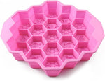 DayCount silicone fondant candy cake mould front view with 19 cells