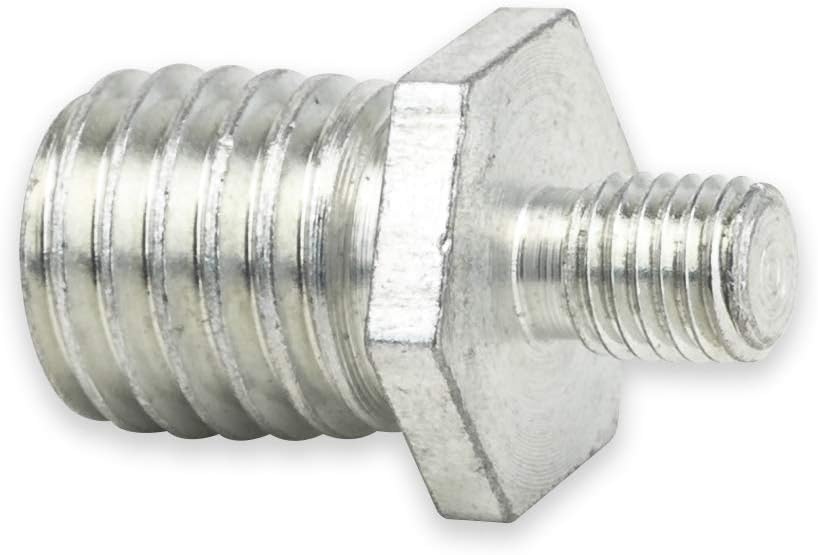 Tool Guy Republic polisher backing plate adapter front view showing dual male threads.