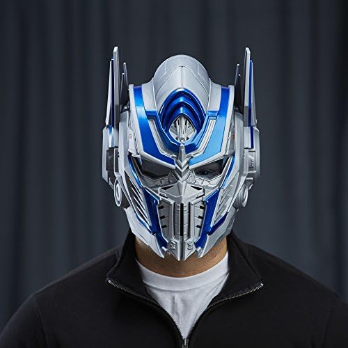 Premium imported Transformers collectible helmet displayed as a movie prop centerpiece