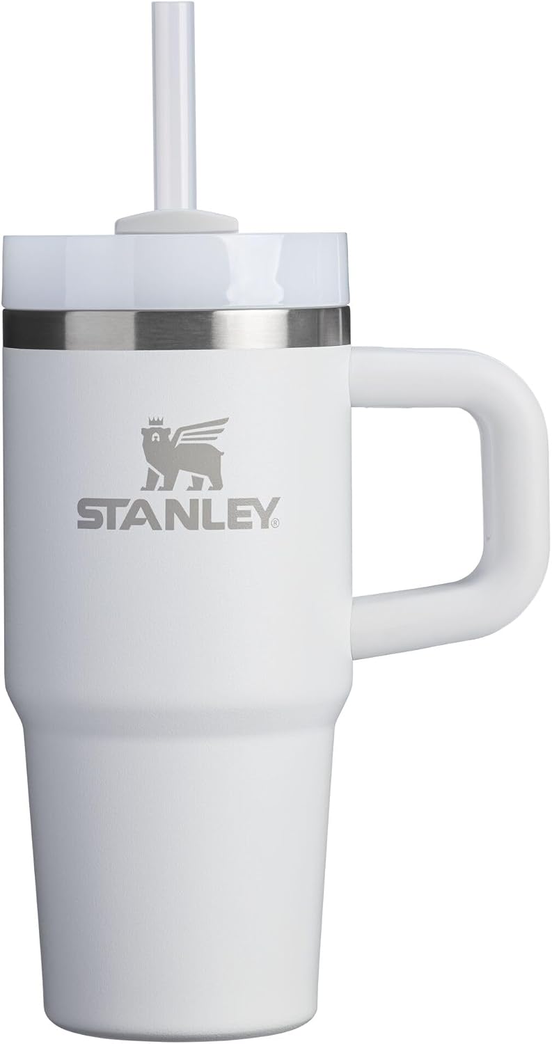 Stanley Quencher 14 ounce tumbler front view in frost color